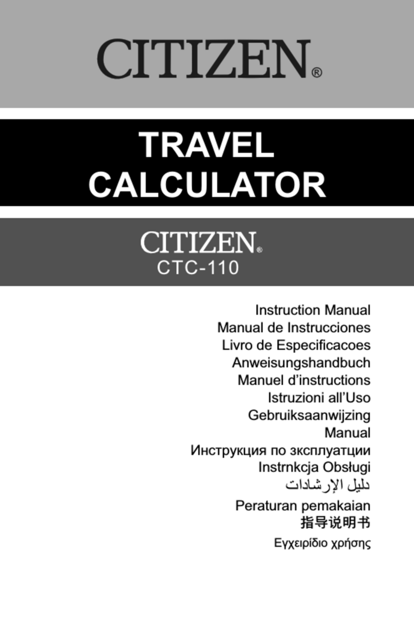 Citizen CTC-110 User manual