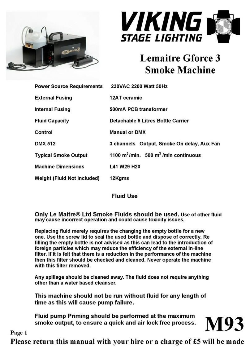 Viking Lemaitre Gforce 3 operating instructions