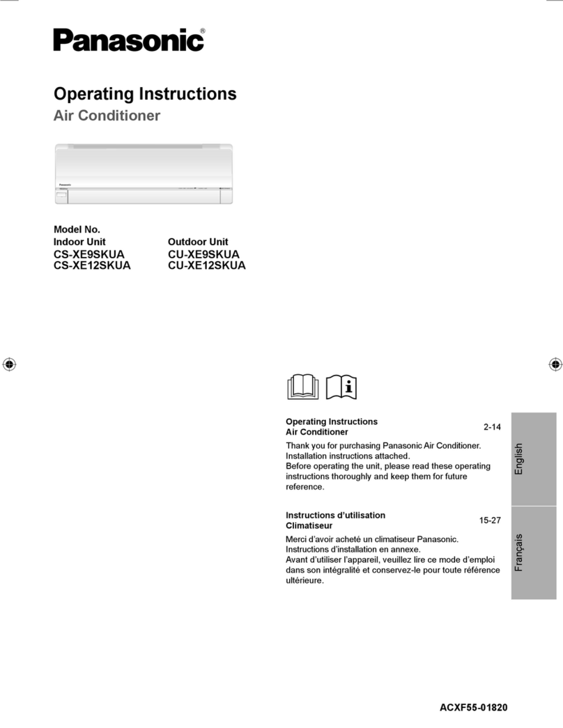 Panasonic CS-XE9SKUA User manual Panasonic CS-XE9SKUA User manual