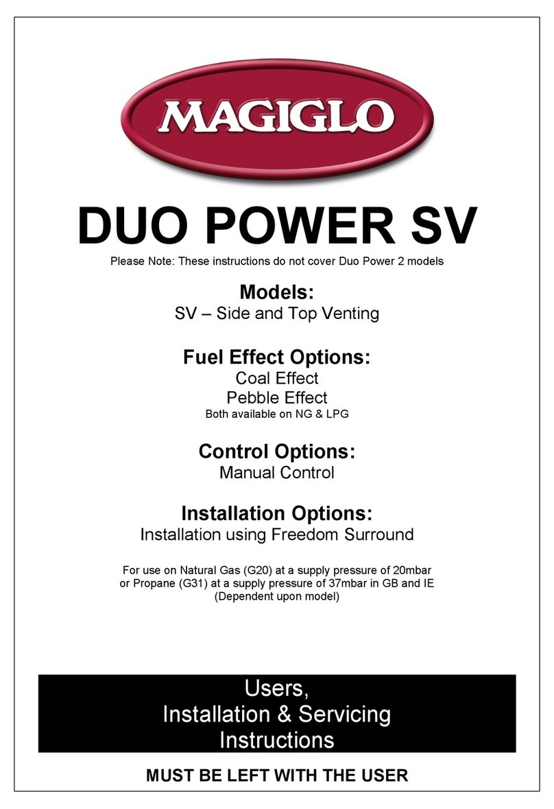 Magiglo DUO POWER SV Series User, installation & servicing instructions Magiglo DUO POWER SV Series User, installation & servicing instructions