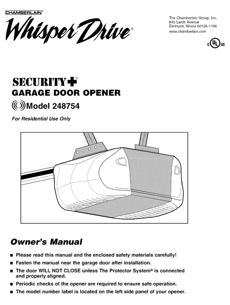 Security + WhisperDrive 248754 owner's manual