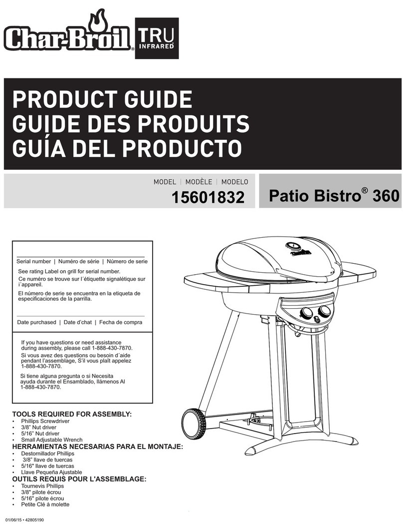 Char-Broil Patio Bistro 360 15601832 User manual