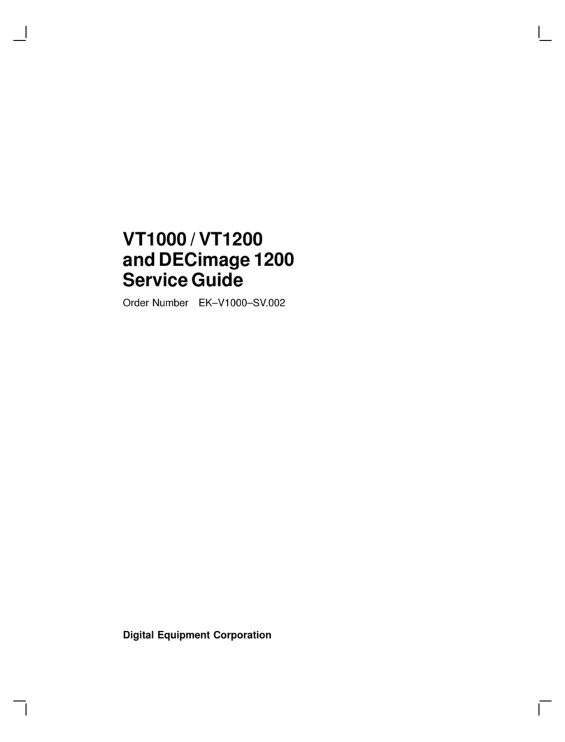 DEC VT1000 Service guide