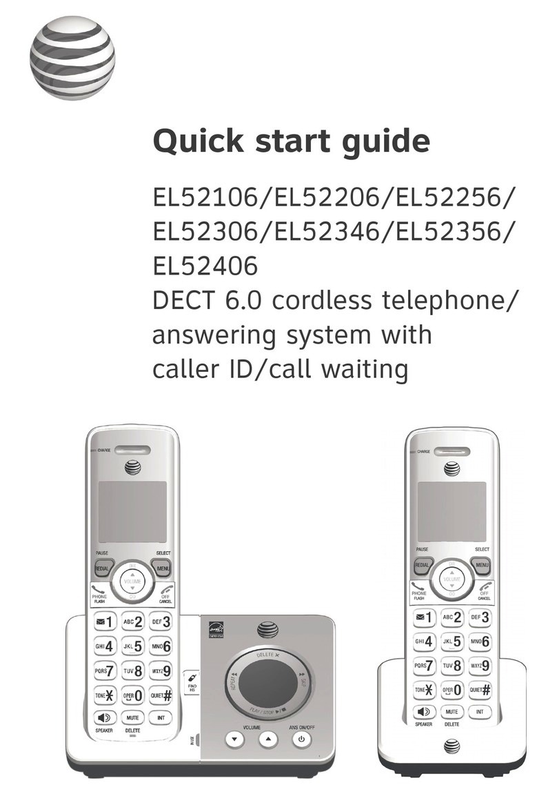 AT&T EL52106 User manual