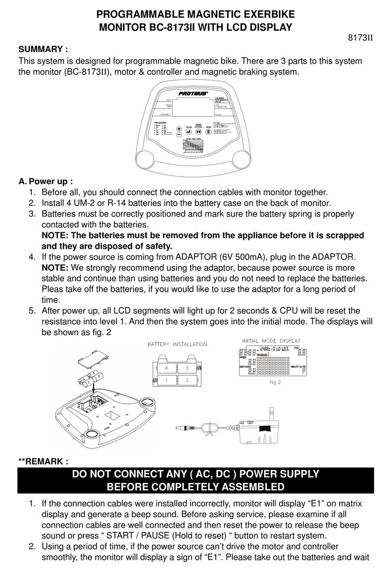Proteus BC-8173II User manual