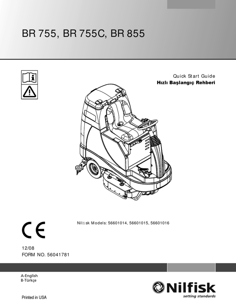 Nilfisk-Advance Advenger BR 755 User manual