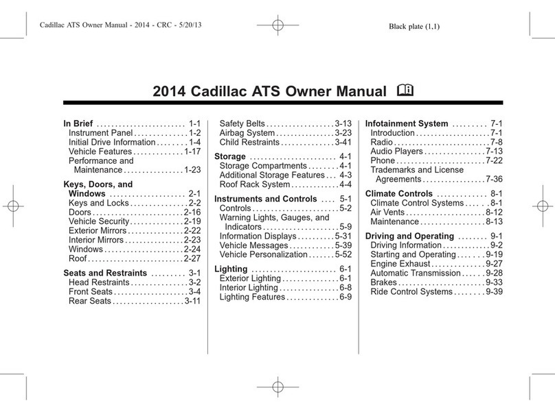 Cadillac ATS 2014 User manual