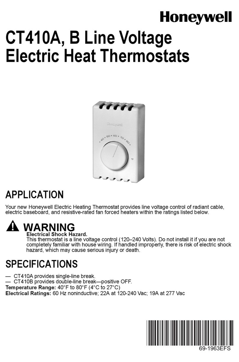 Honeywell CT410A User manual
