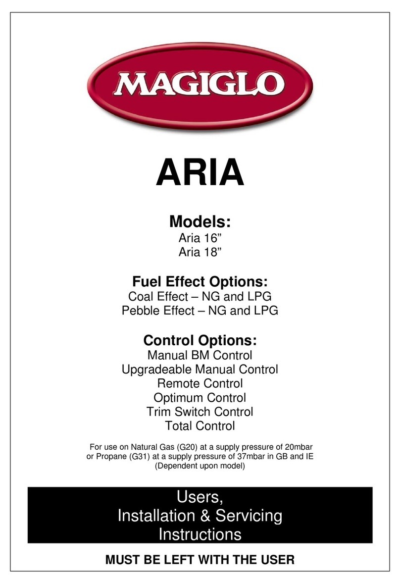 Magiglo ARIA User, installation & servicing instructions