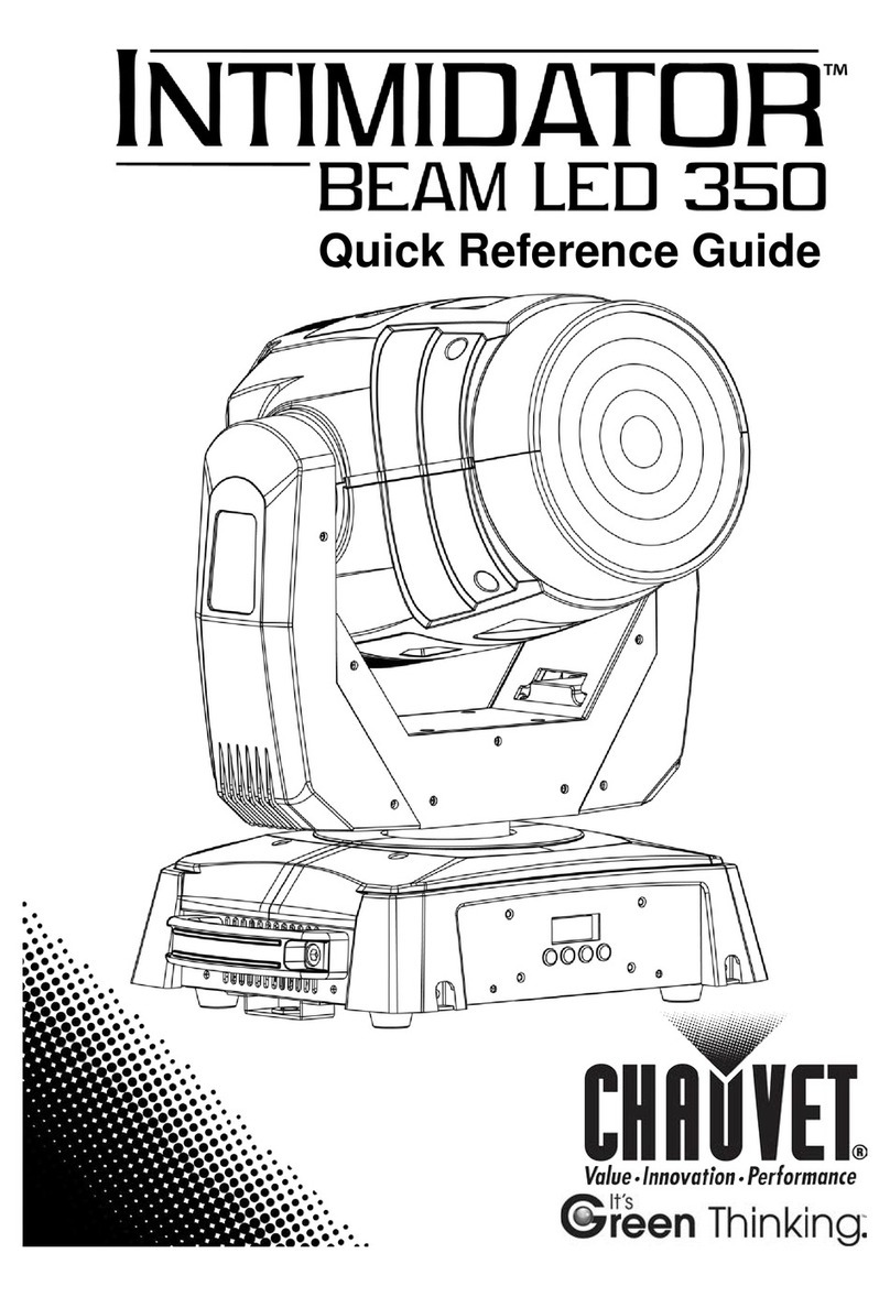 Chauvet Intimidator Beam LED 350 Quick reference guide