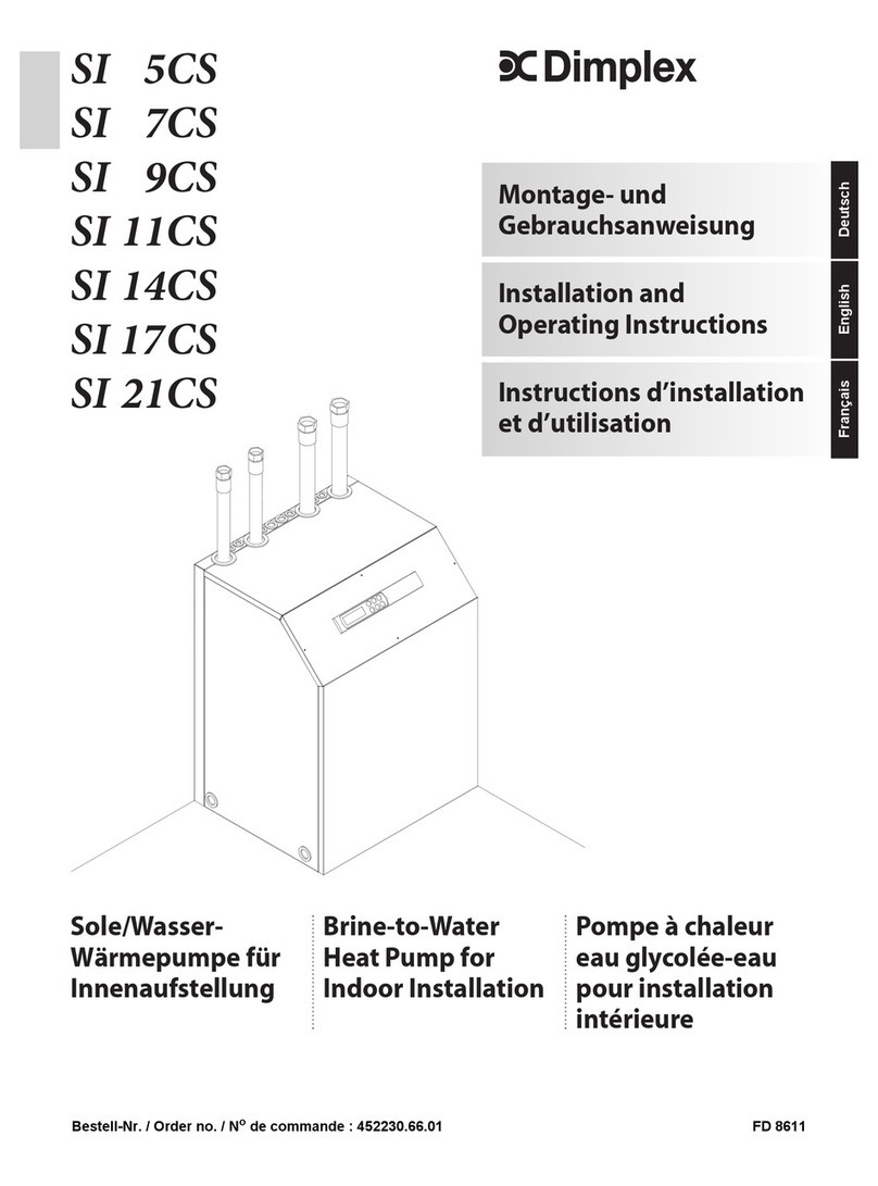 Dimplex SI 5CS Installation and operating instructions