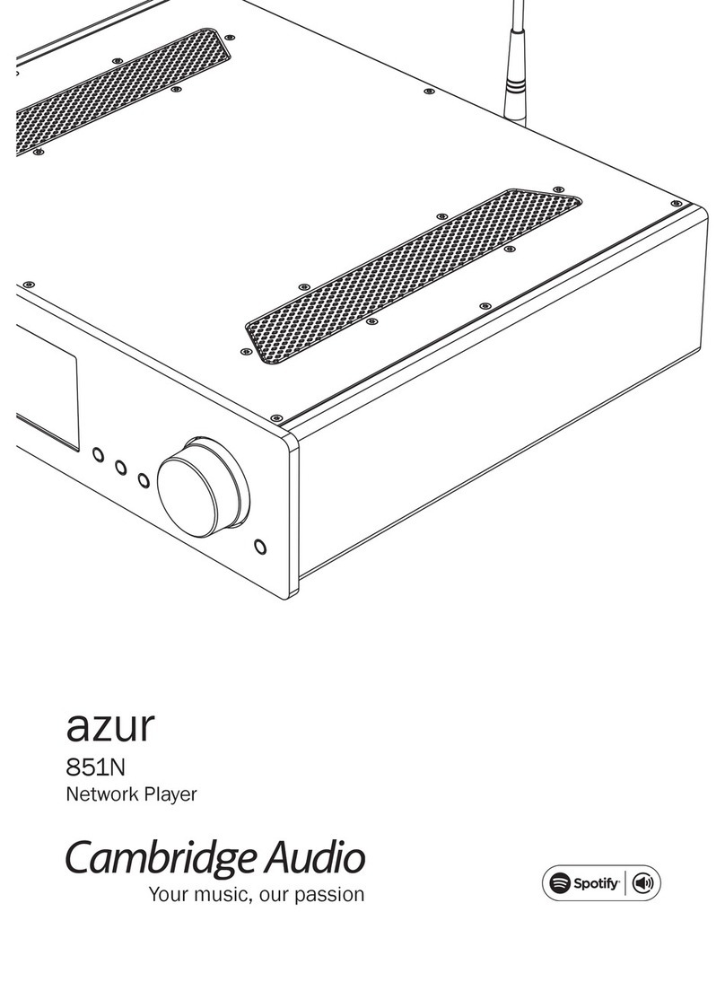 Cambridge Audio azur 851N user manual