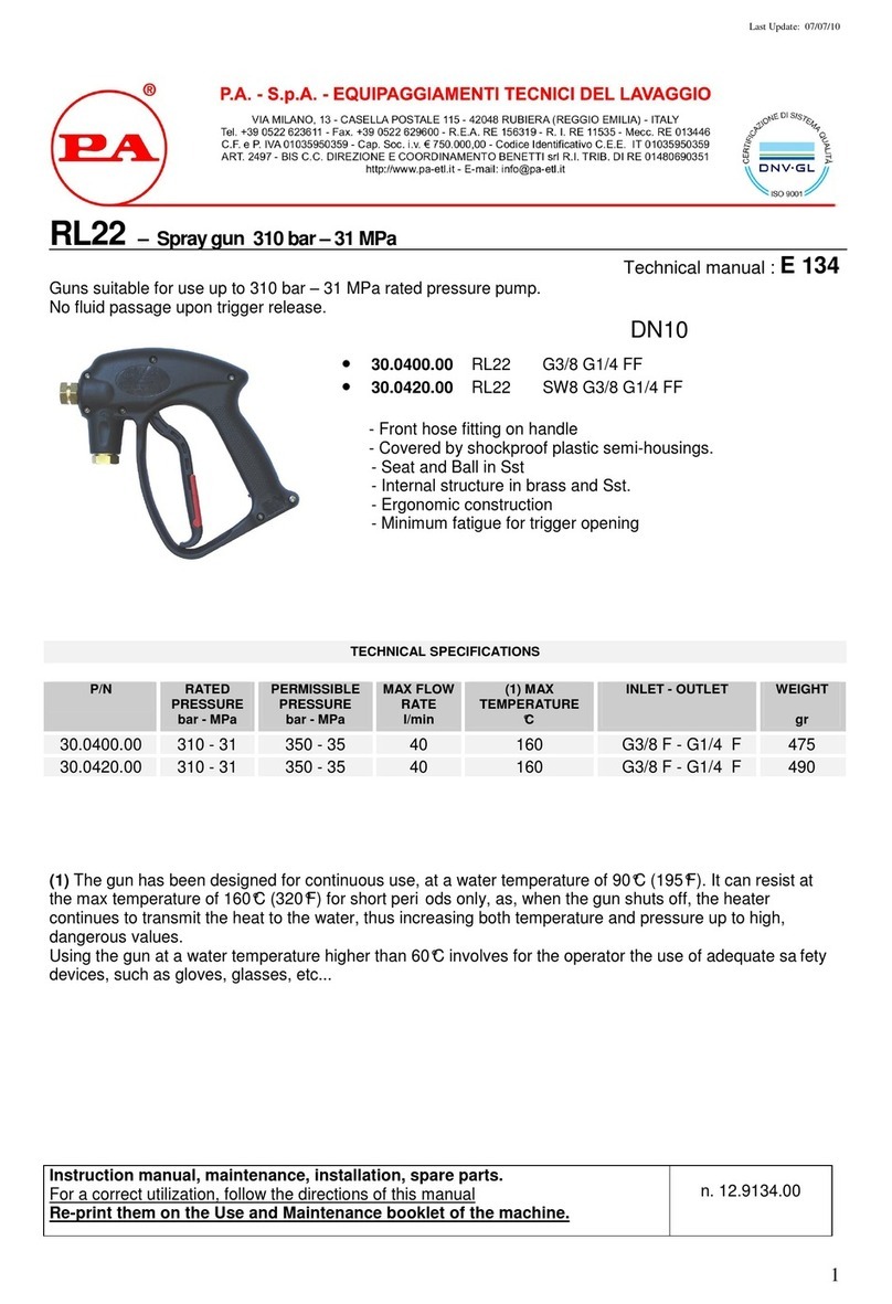 PA RL22 User manual
