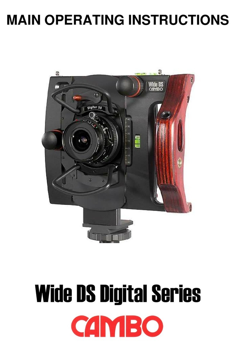 Cambo Wide DS Digital Series Operating instructions Cambo Wide DS Digital Series Operating instructions