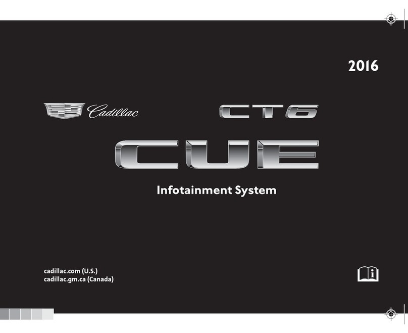 Cadillac 2013 CUE user manual