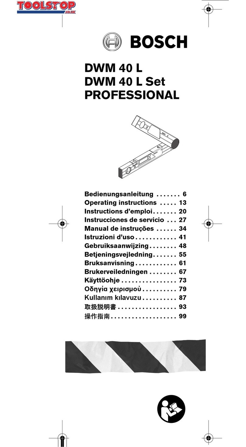 Bosch DWM 40 L PROFESSIONAL operating instructions