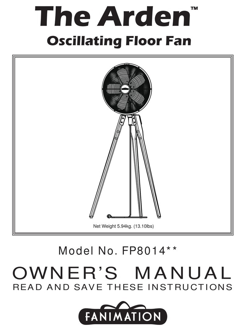Fanimation FP8014 Series User manual