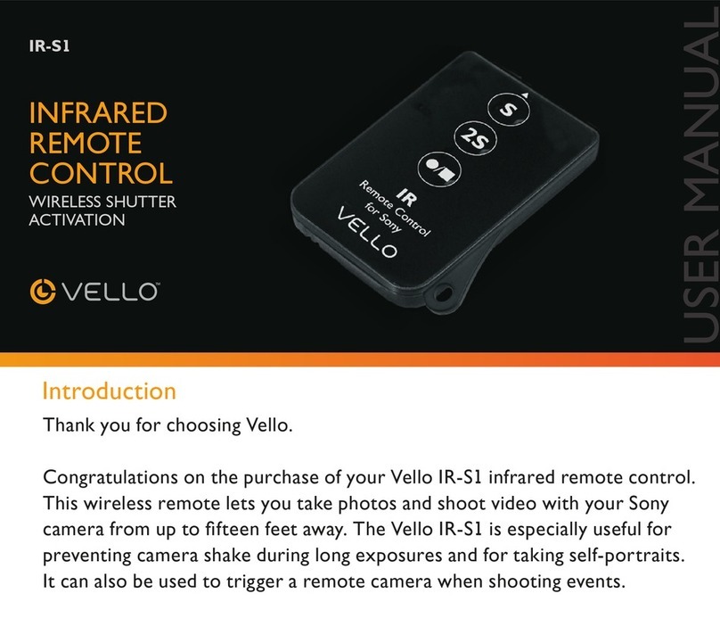 Vello IR-S1 User manual Vello IR-S1 User manual