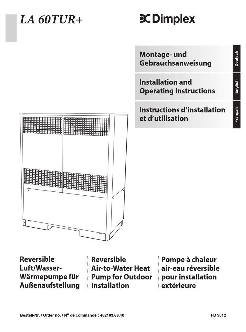 Dimplex LA 60TUR+ Installation and operating instructions