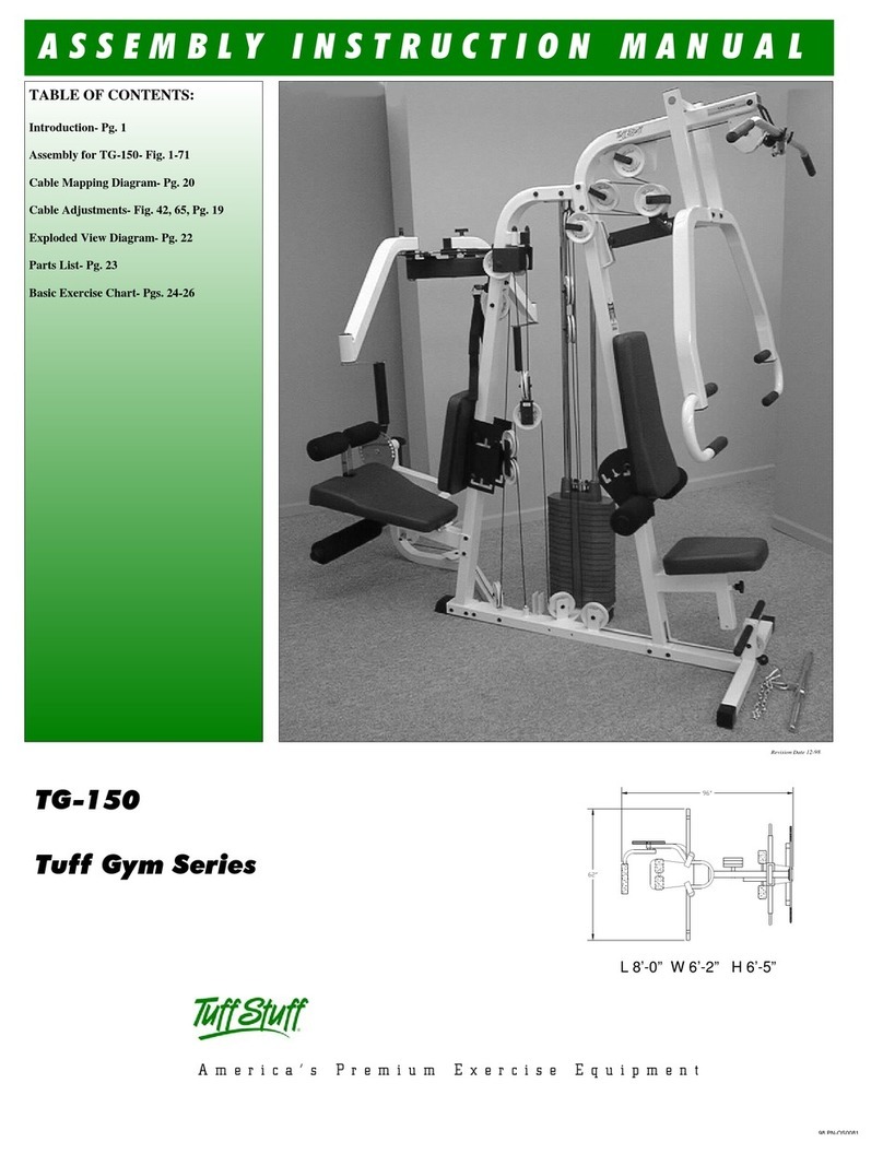 Tuff stuff Tuff Gym Series TG-150 Installation guide