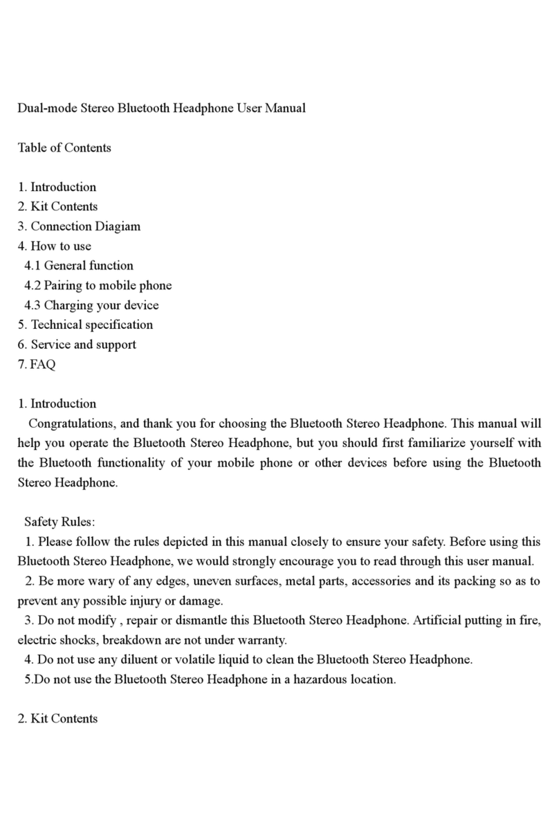 True Depth 3D BT Audio Surge User manual