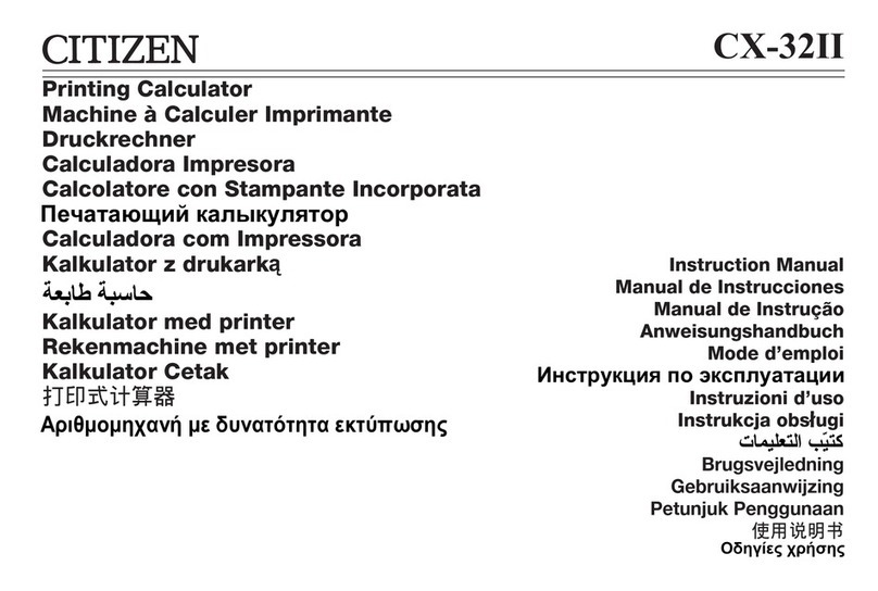Citizen CX-32II User manual