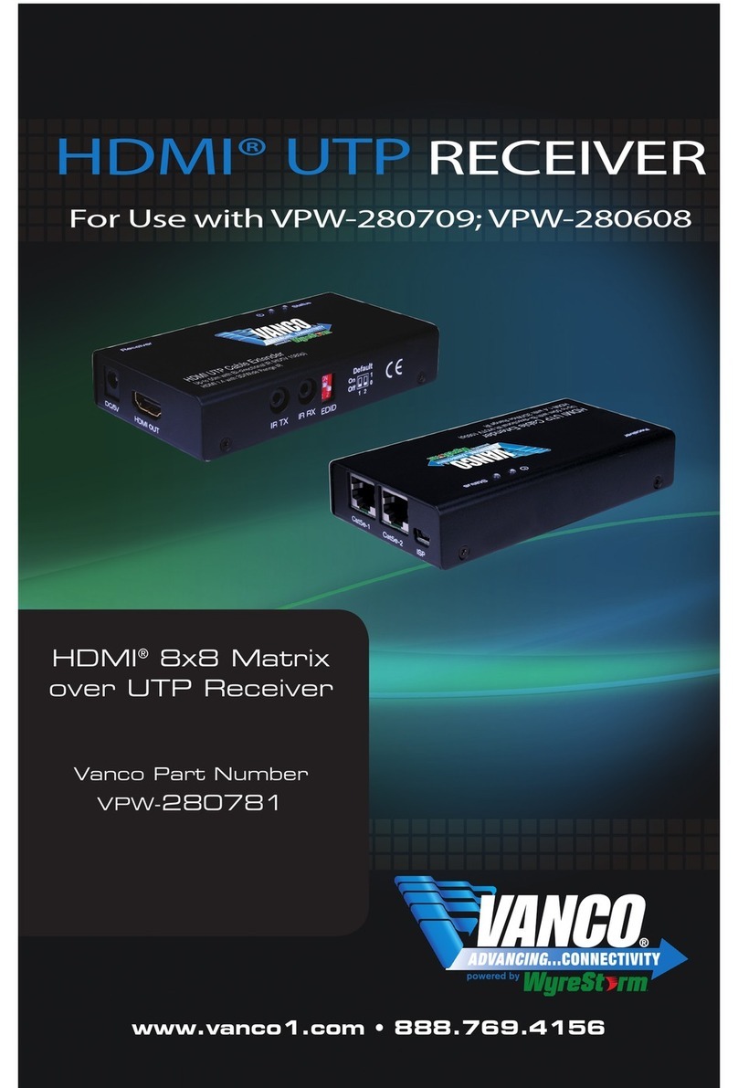Vanco VPW-280781 User manual