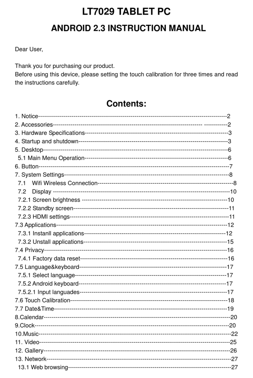 Curtis LT7029 User manual