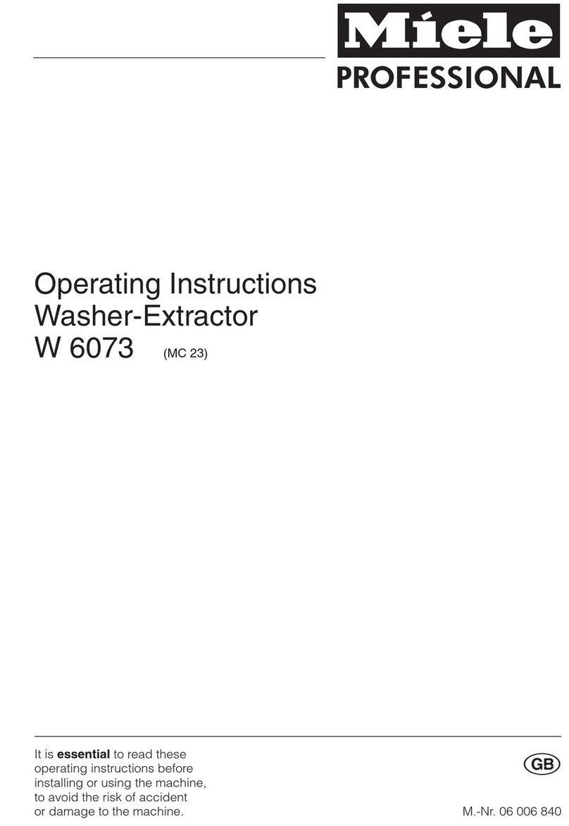 Miele W 6073 operating instructions