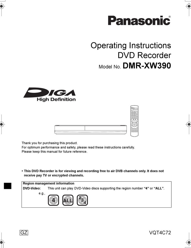 Panasonic Diga DMR-XW390 User manual