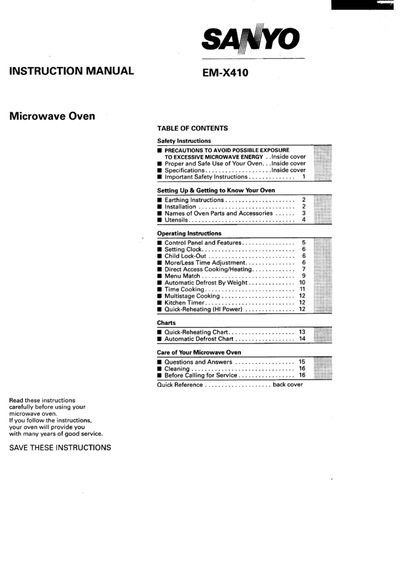 Sanyo EM-X410 User manual Sanyo EM-X410 User manual
