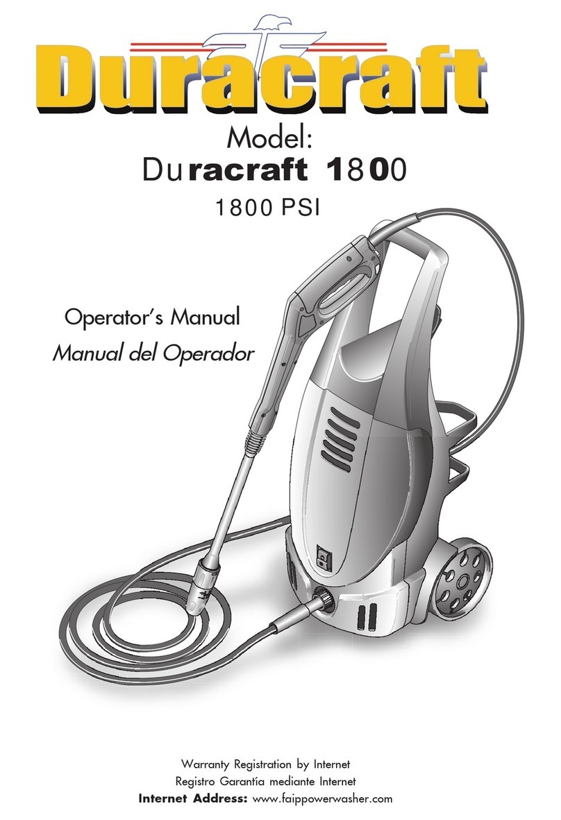 Duracraft DC1800 Operator's manual