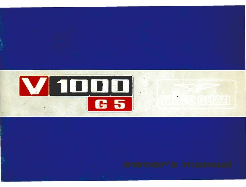 MOTO GUZZI V1000 G5 owner's manual