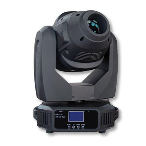 PR Lighting XR130 Beam User manual