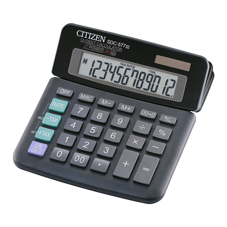 Citizen SDC-577III User manual