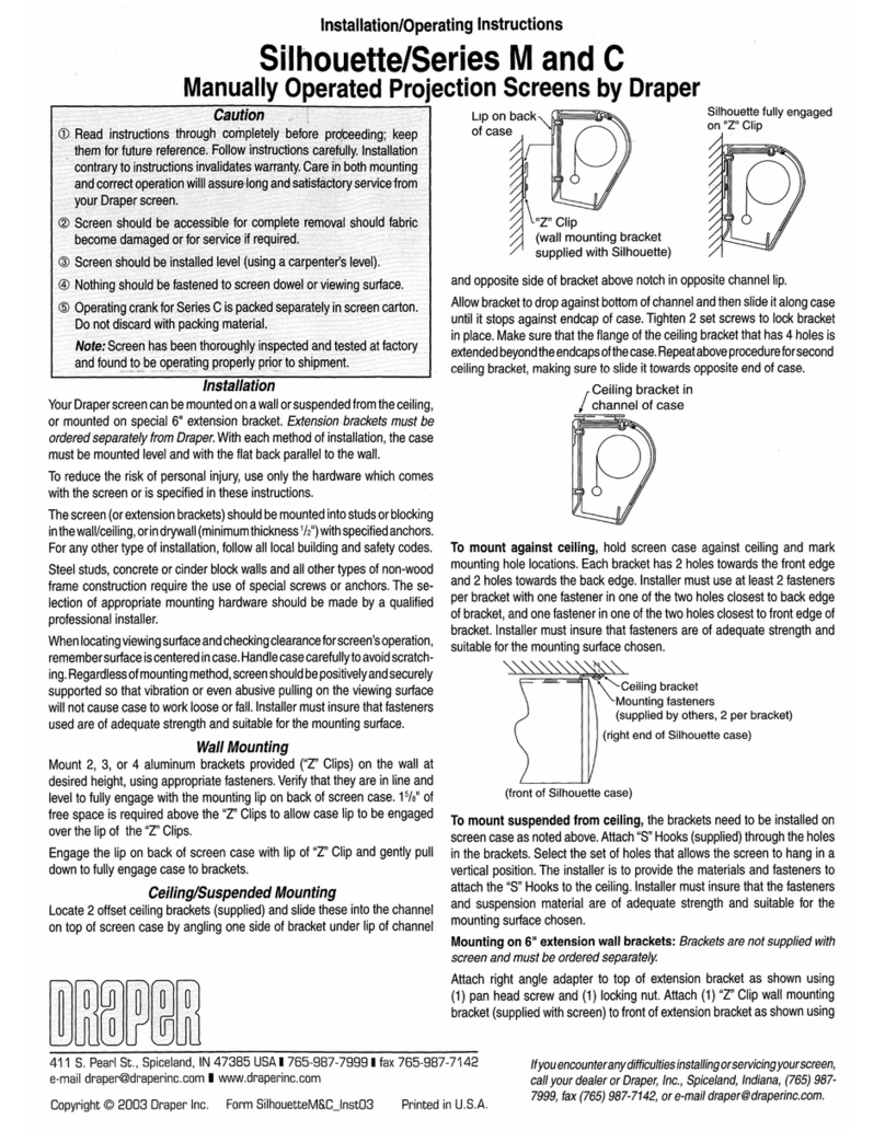 Draper Silhouette C Series Manual