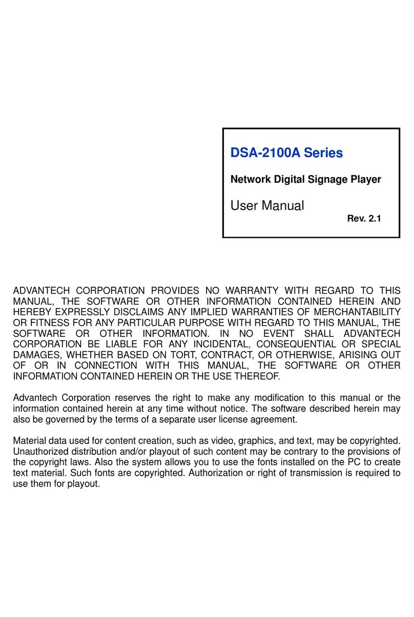 Advantech DSA-2100A Series user manual