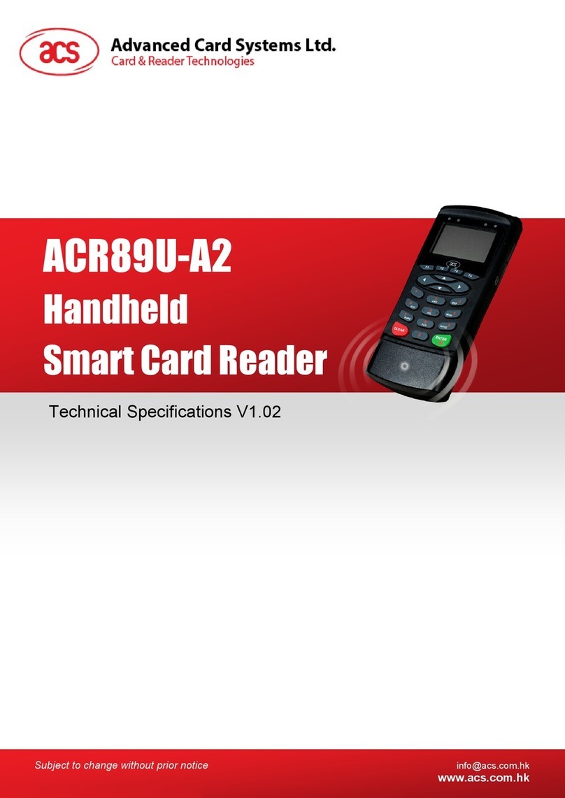 Advanced Card ACR89U-A2 Technical specifications