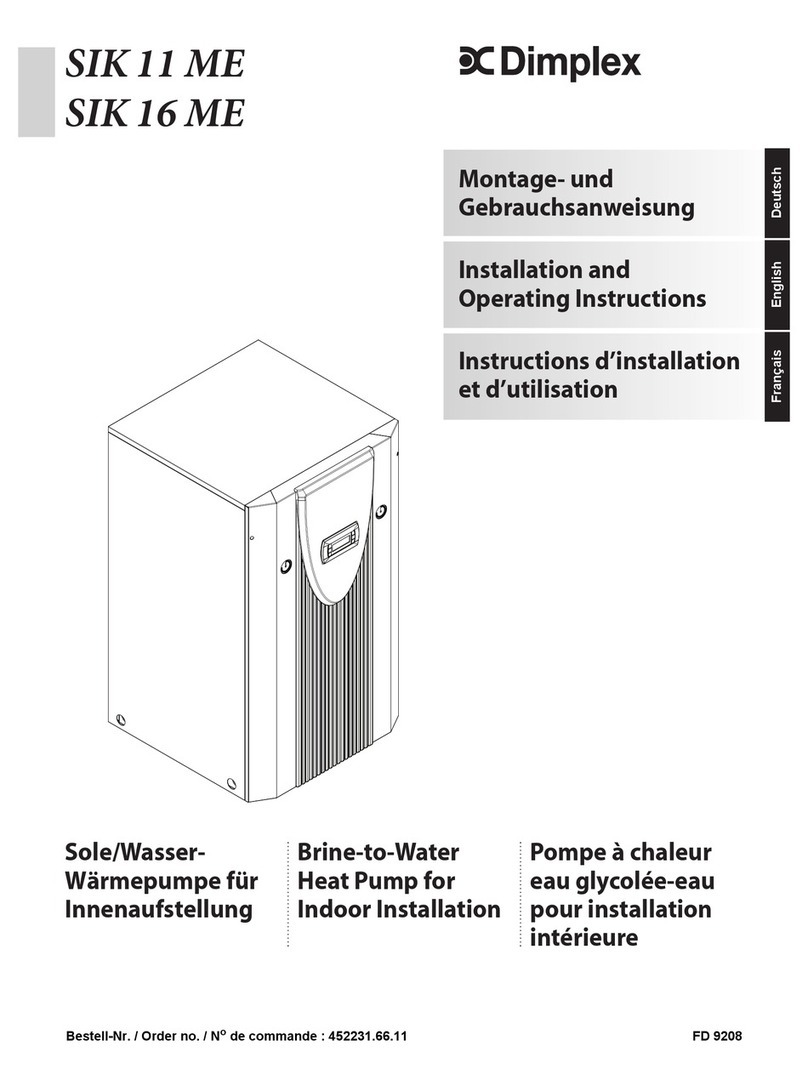 Dimplex SIK 11 ME Installation and operating instructions
