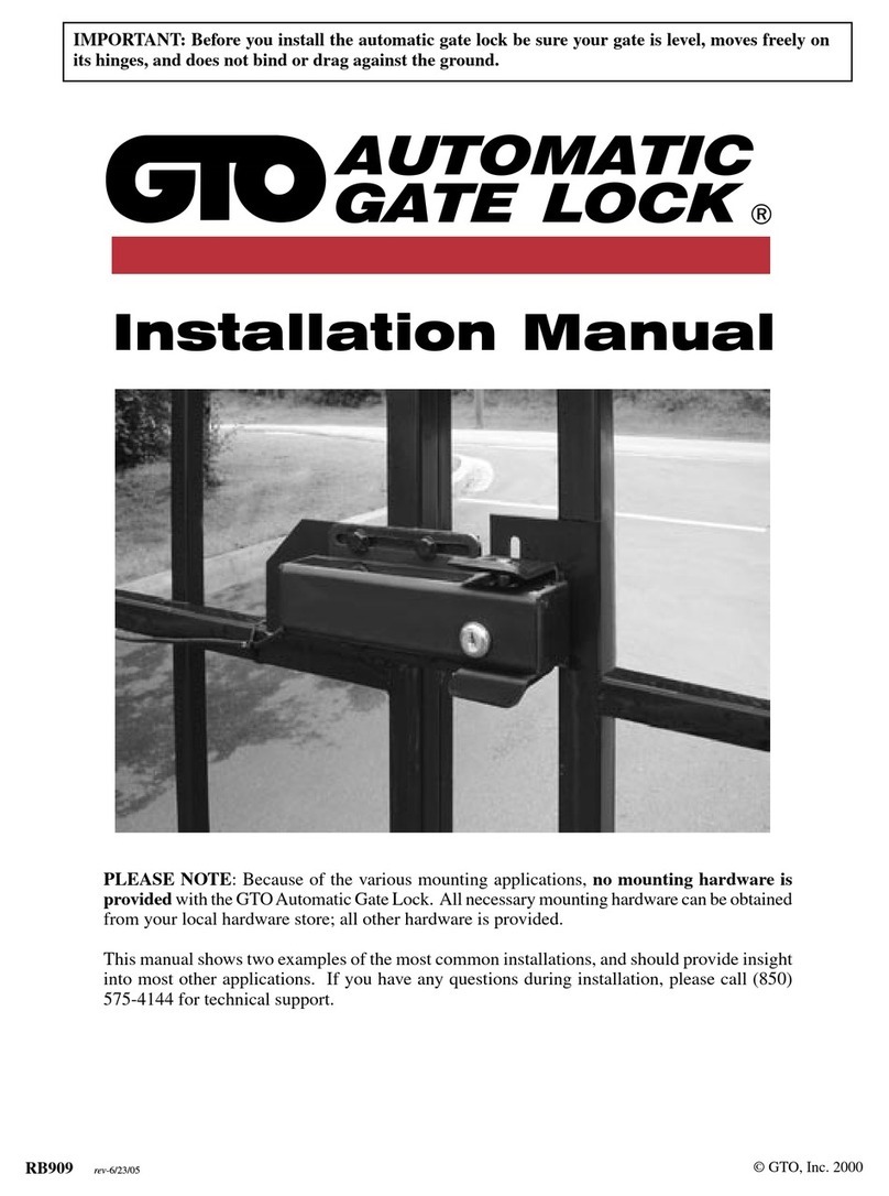 GTO RB909 User manual
