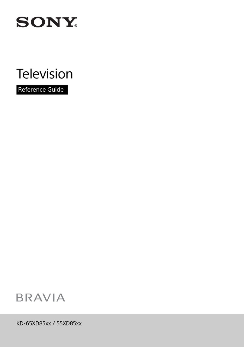 Sony Bravia KD-65XD85 series User manual
