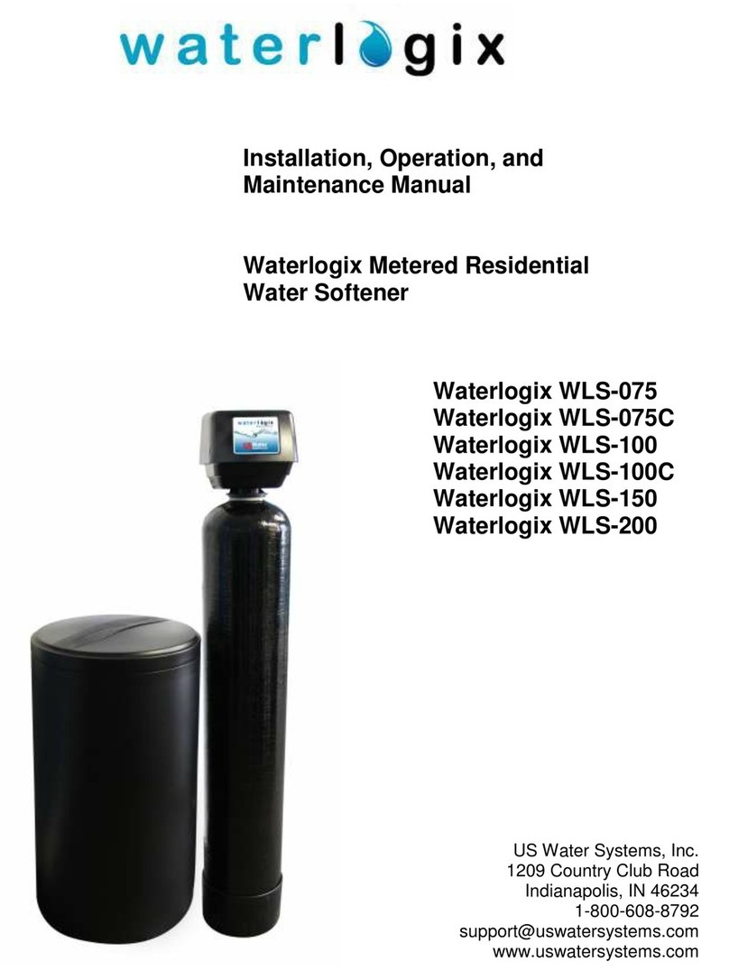US Water Systems Waterlogix WLS-075 Installation, operation and maintenance manual
