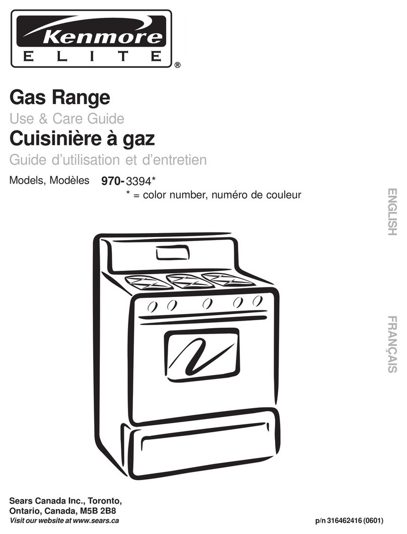 Kenmore 970-3394 series User manual