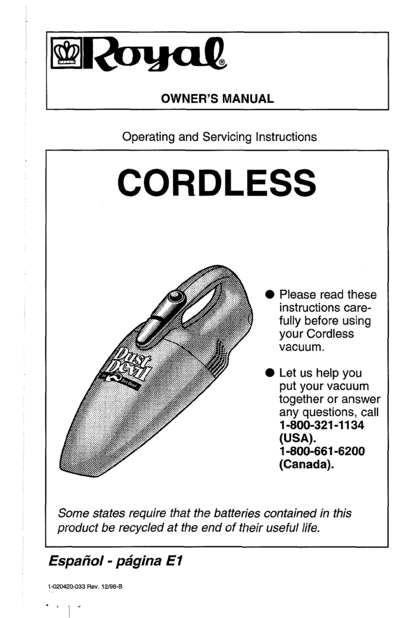 Dirt Devil M0860 User manual