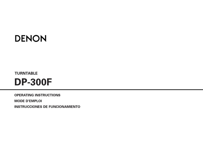 Denon DP-300F operating instructions