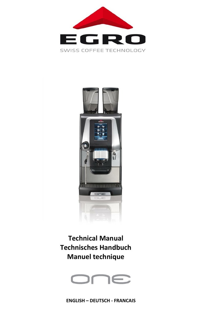 Rancilio EGRO ONE Touch Pure Coffee Technical manual Rancilio EGRO ONE Touch Pure Coffee Technical manual