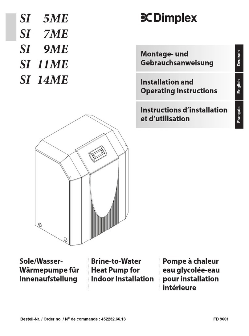 Dimplex SI 5ME Installation and operating instructions