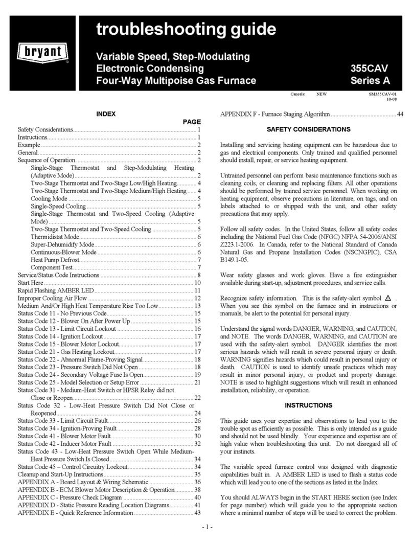 Bryant 355CAV troubleshooting guide