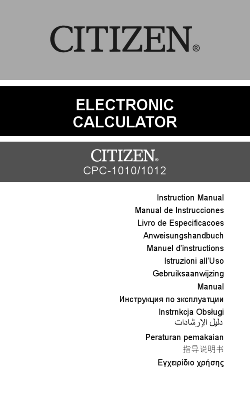 Citizen CPC-1010 instruction manual