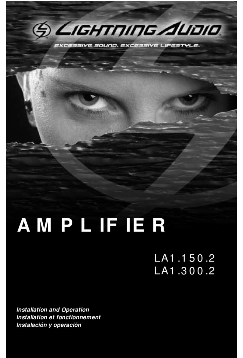 Lightning Audio LA1.150.2 Owner's manual Lightning Audio LA1.150.2 Owner's manual
